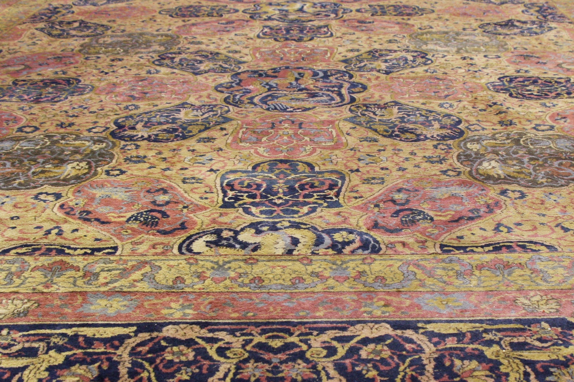 15 x 24 Antique Indian Agra Rug 77150