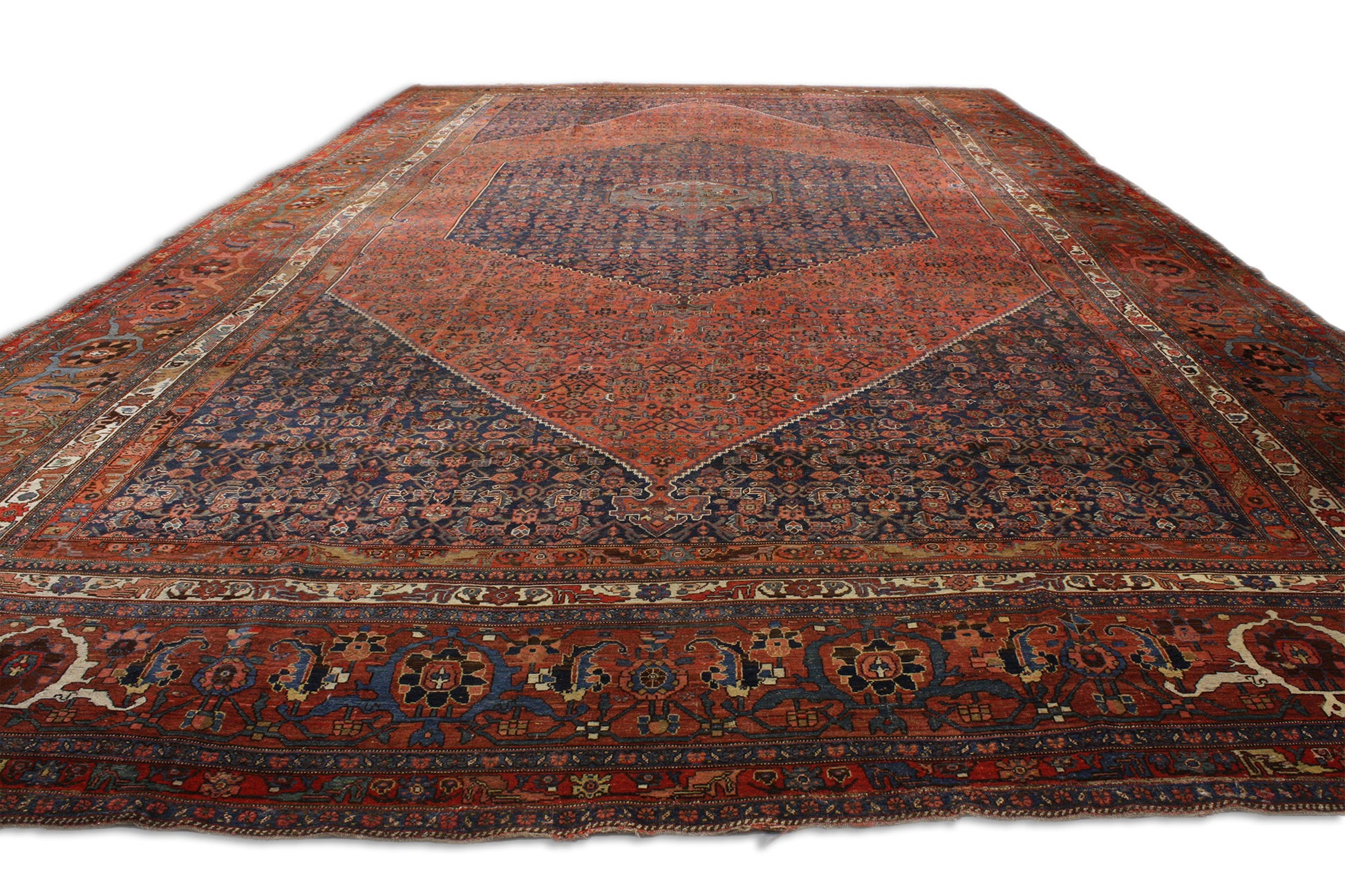 15 x 26 Antique Persian Bijar Rug 73125