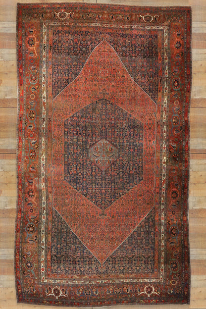 15 x 26 Antique Persian Bijar Rug 73125