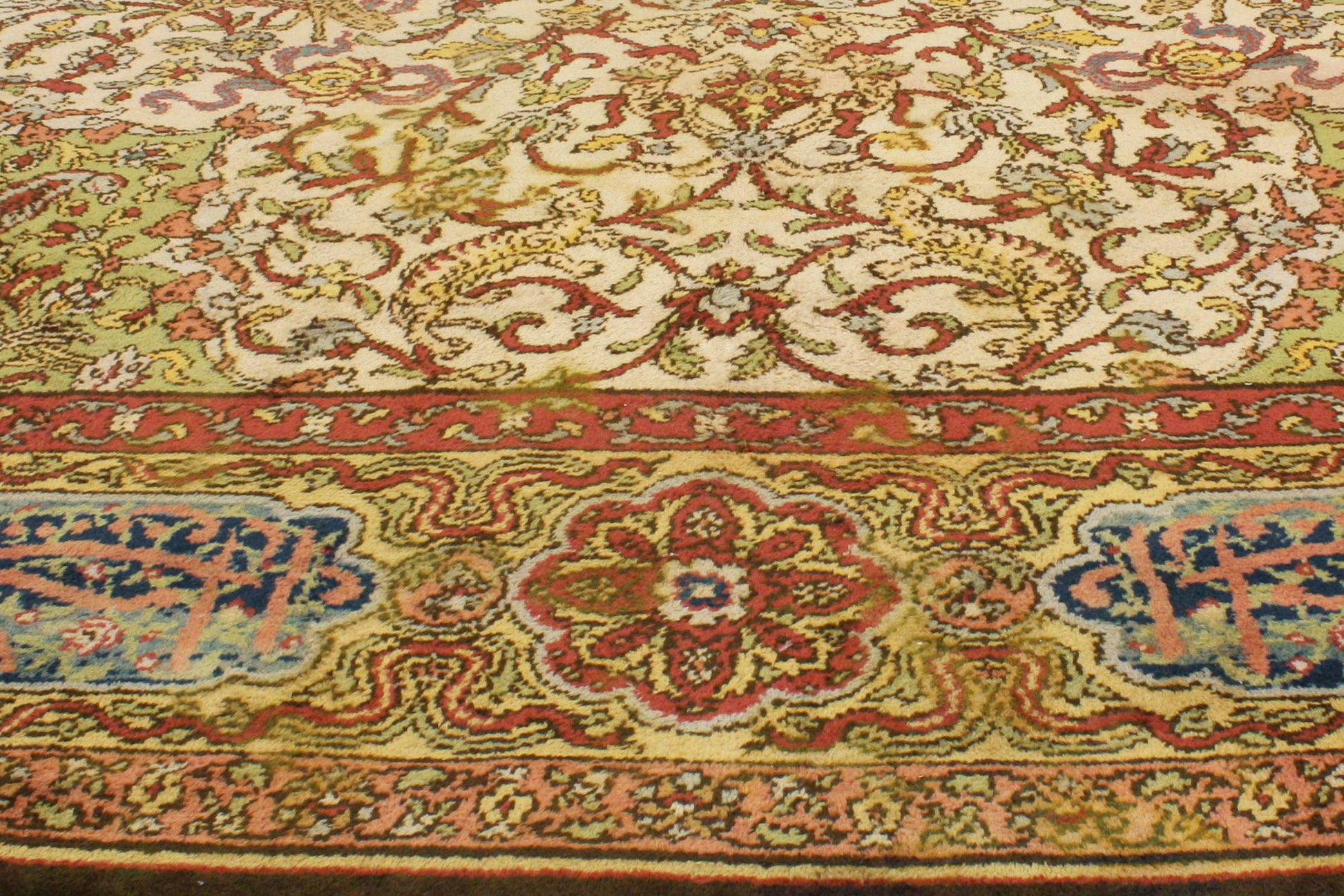 15 x 36 Antique Austrian Savonnerie Rug 72342