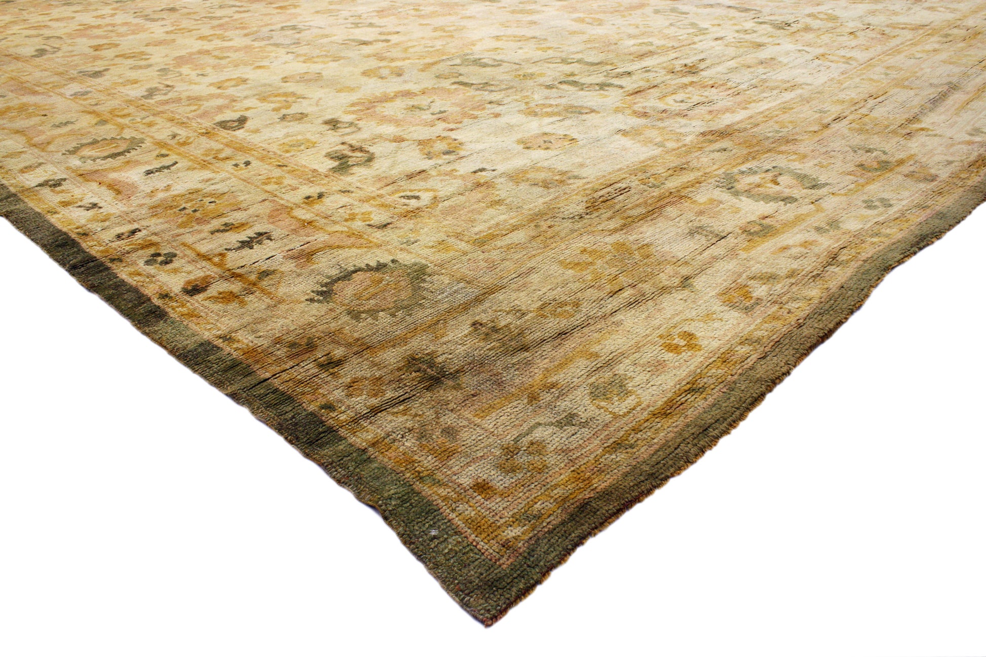 16 x 20 Antique Turkish Oushak Rug 73632
