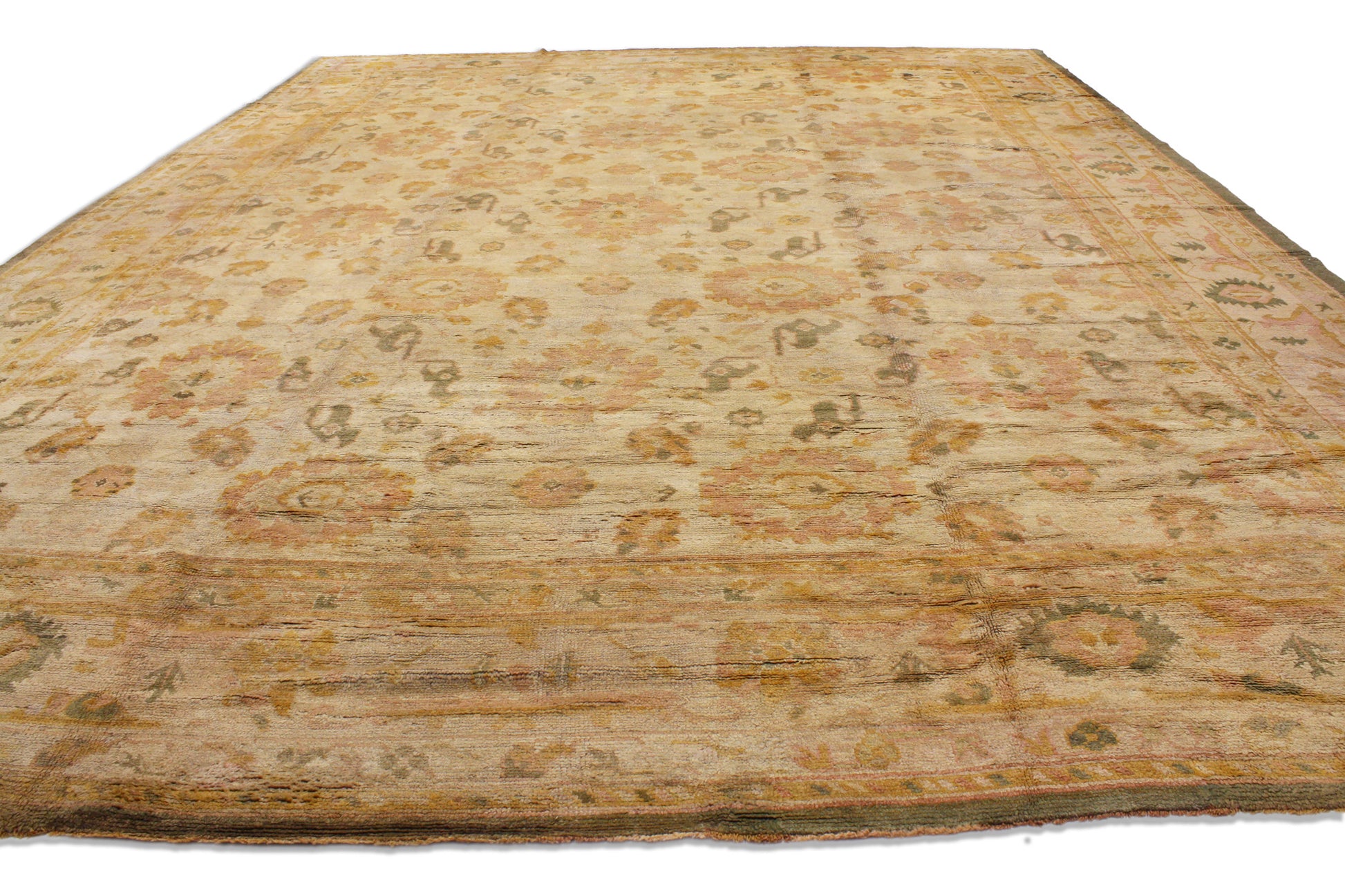 16 x 20 Antique Turkish Oushak Rug 73632