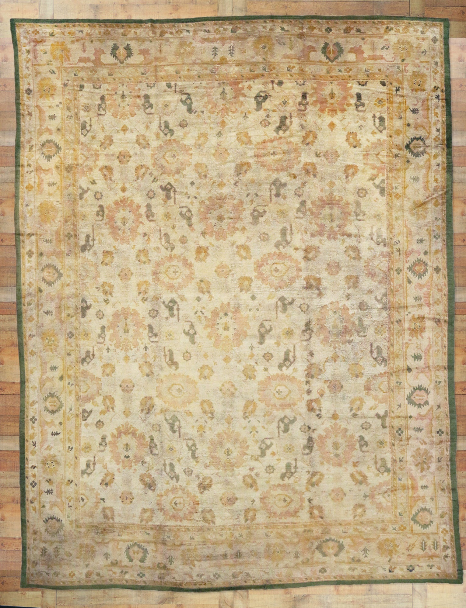 16 x 20 Antique Turkish Oushak Rug 73632