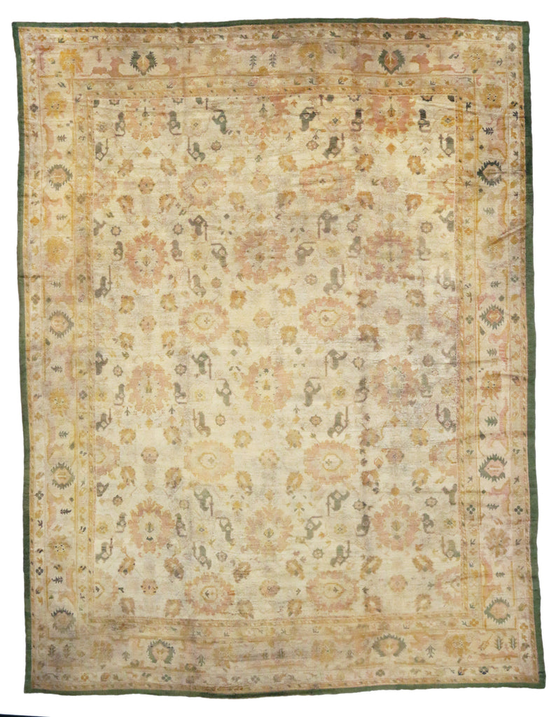 16 x 20 Antique Turkish Oushak Rug 73632
