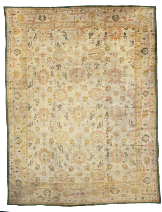 16 x 20 Antique Turkish Oushak Rug 73632