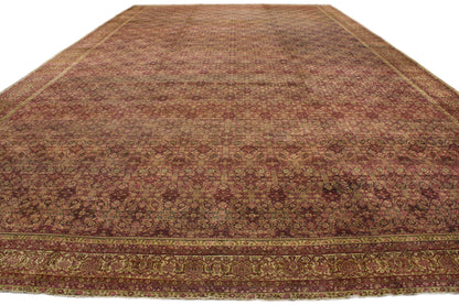 16 x 28 Antique Indian Agra Rug 71600