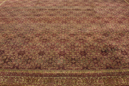 16 x 28 Antique Indian Agra Rug 71600