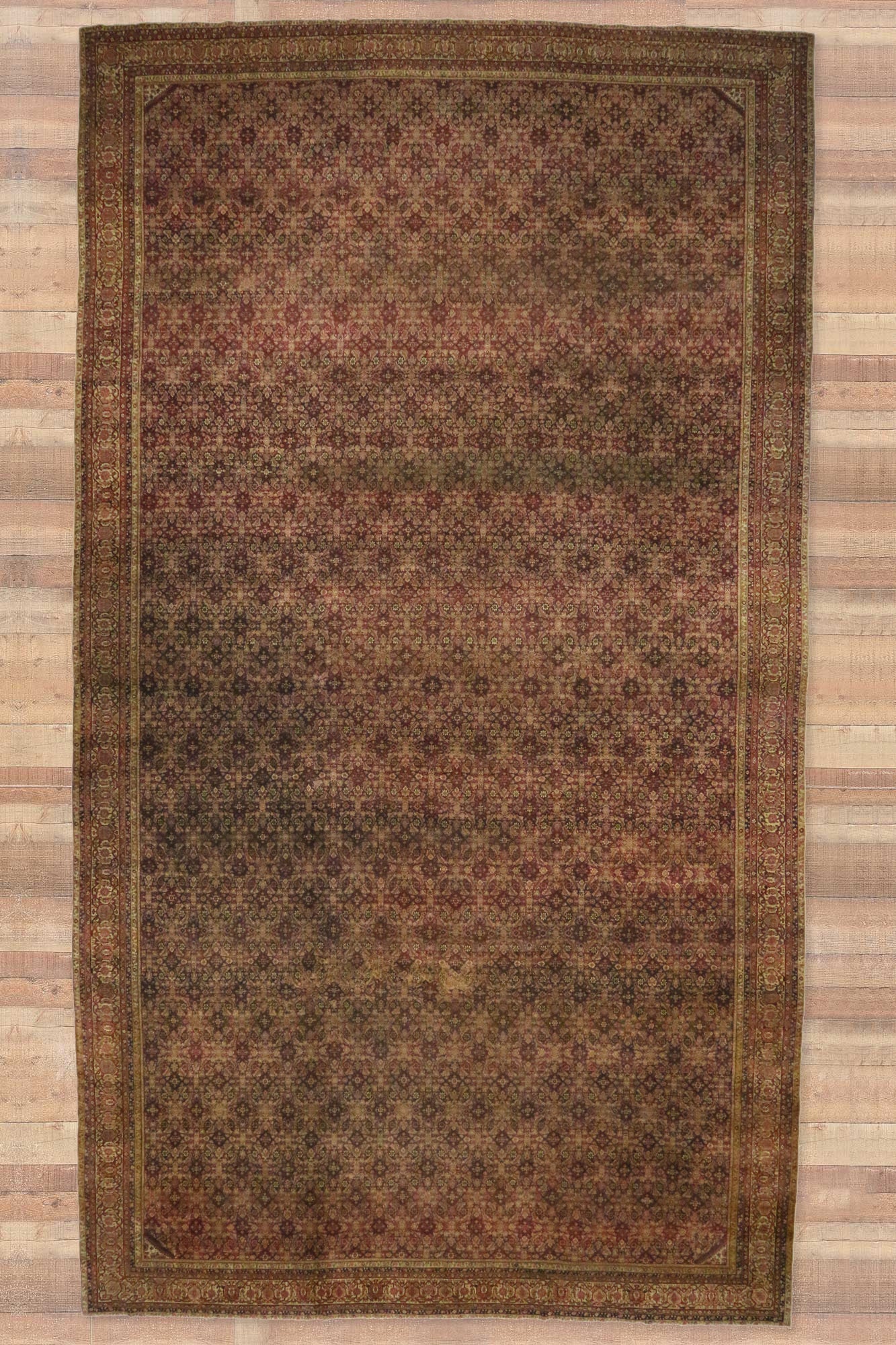 16 x 28 Antique Indian Agra Rug 71600