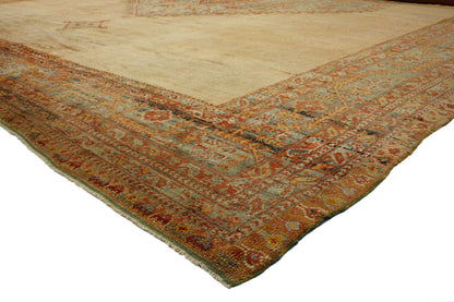18 x 21 Antique Turkish Oushak Rug 73104