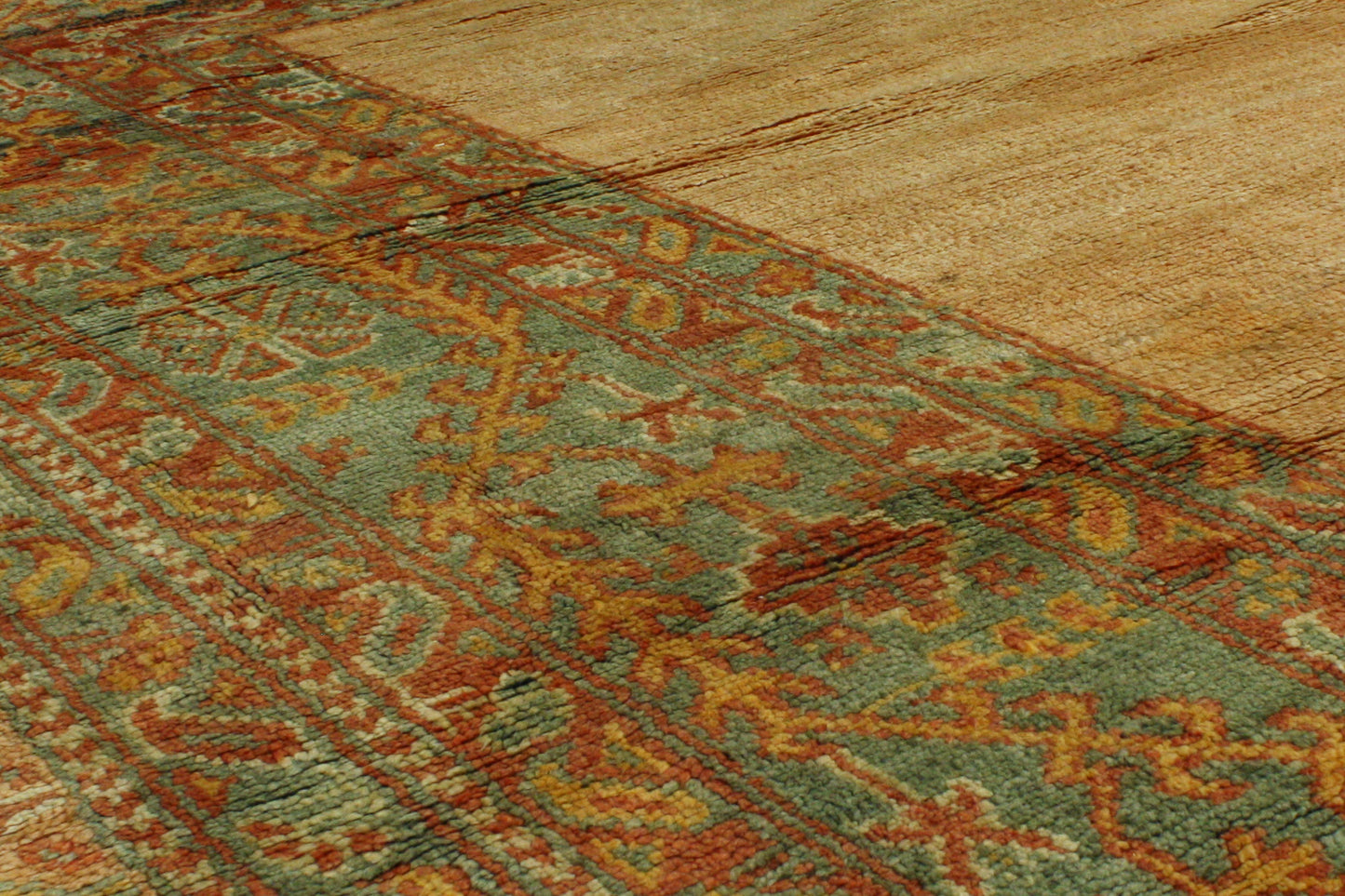 18 x 21 Antique Turkish Oushak Rug 73104