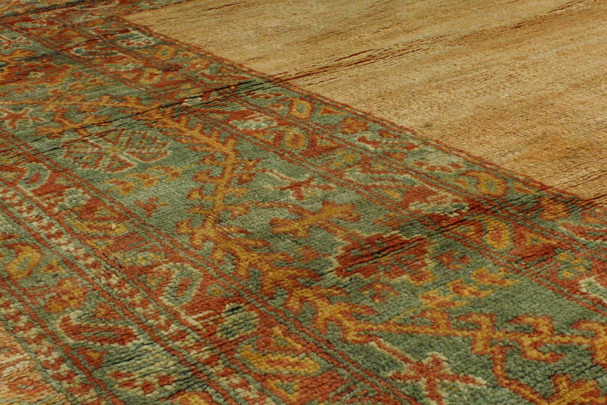 18 x 21 Antique Turkish Oushak Rug 73104