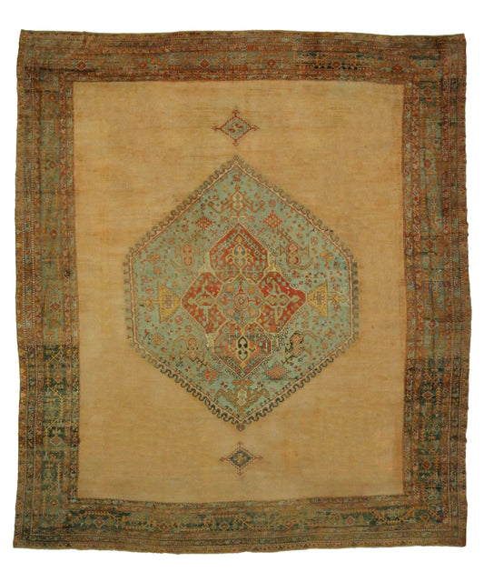 18 x 21 Antique Turkish Oushak Rug 73104