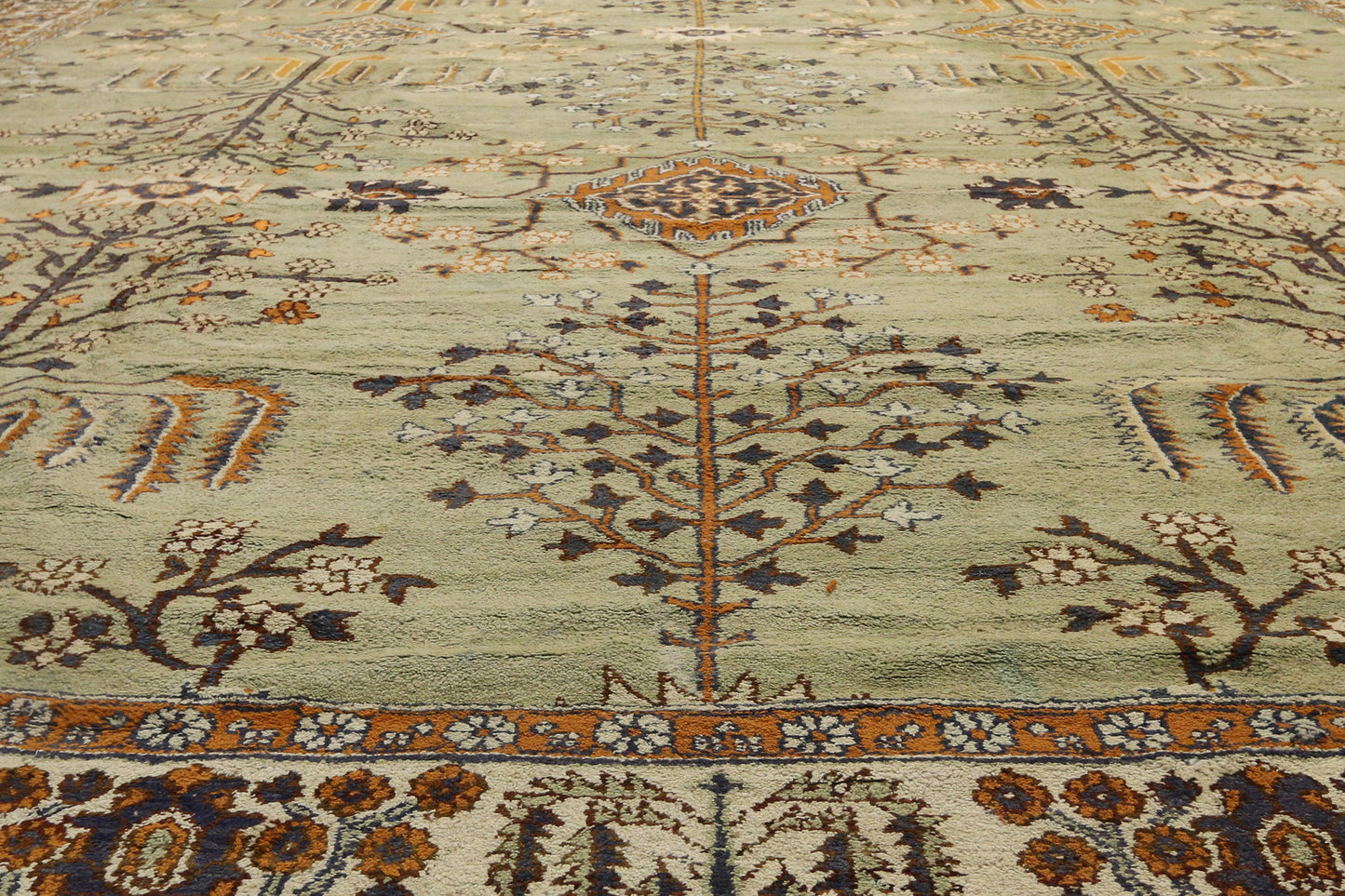 19 x 31 Antique Indian Agra Rug 72173