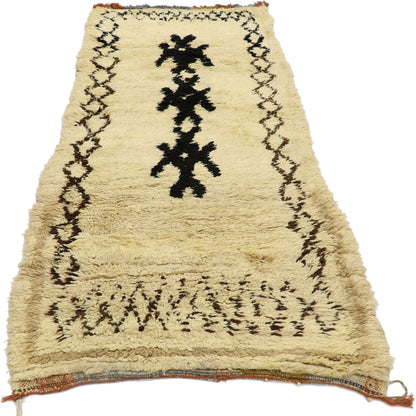 3 x 7 Vintage Moroccan Azilal Rug 21574