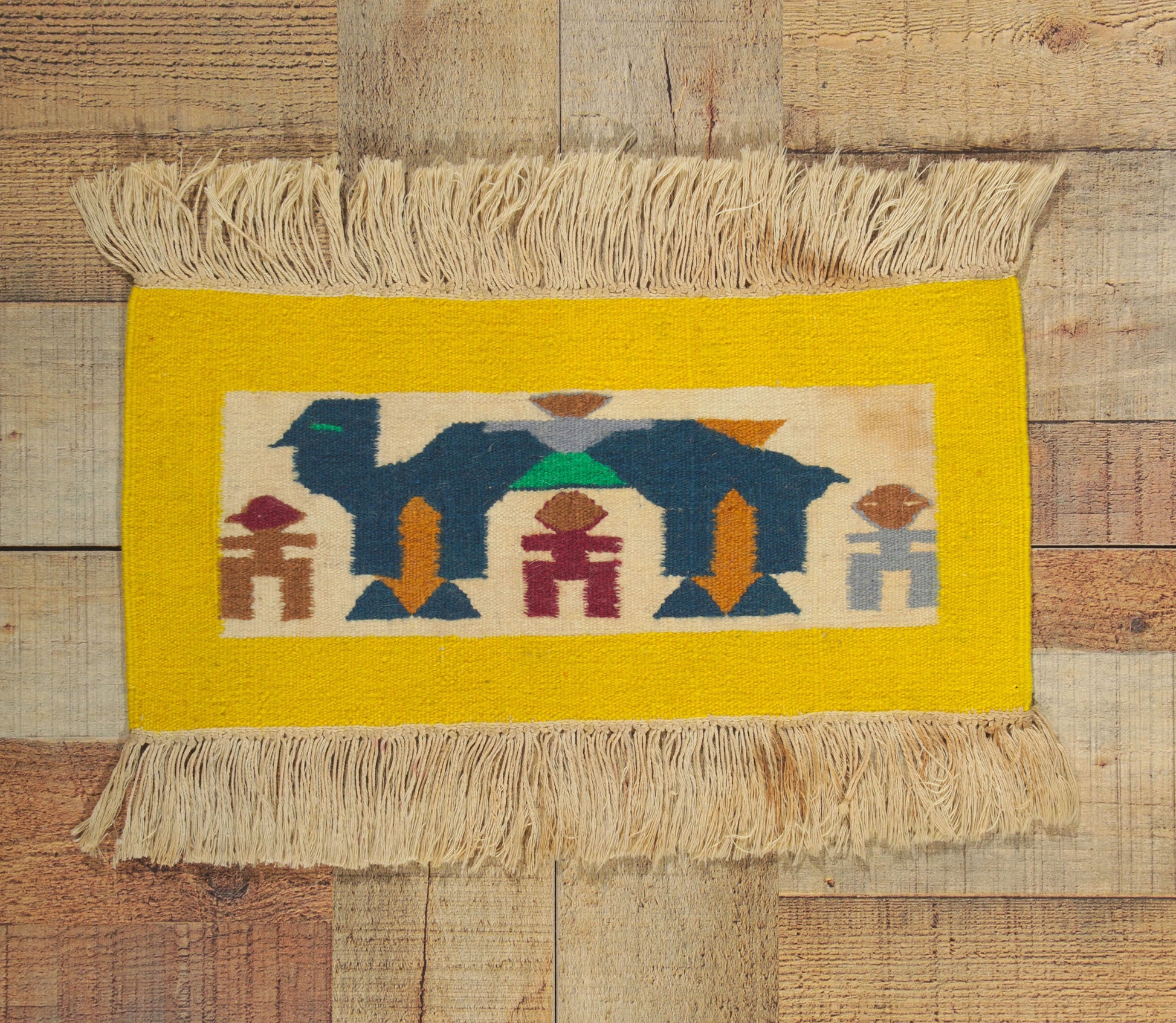 1 x 1 Vintage Peruvian Tapestry 78294