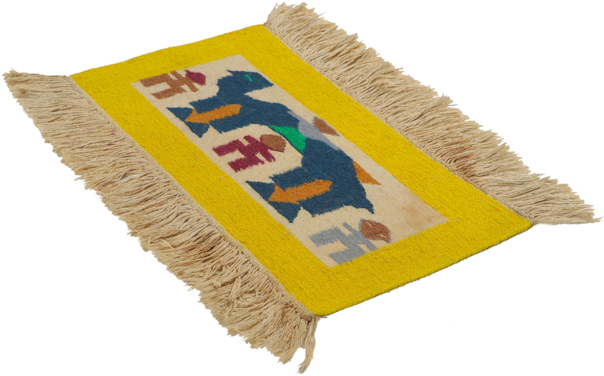 1 x 1 Vintage Peruvian Tapestry 78294