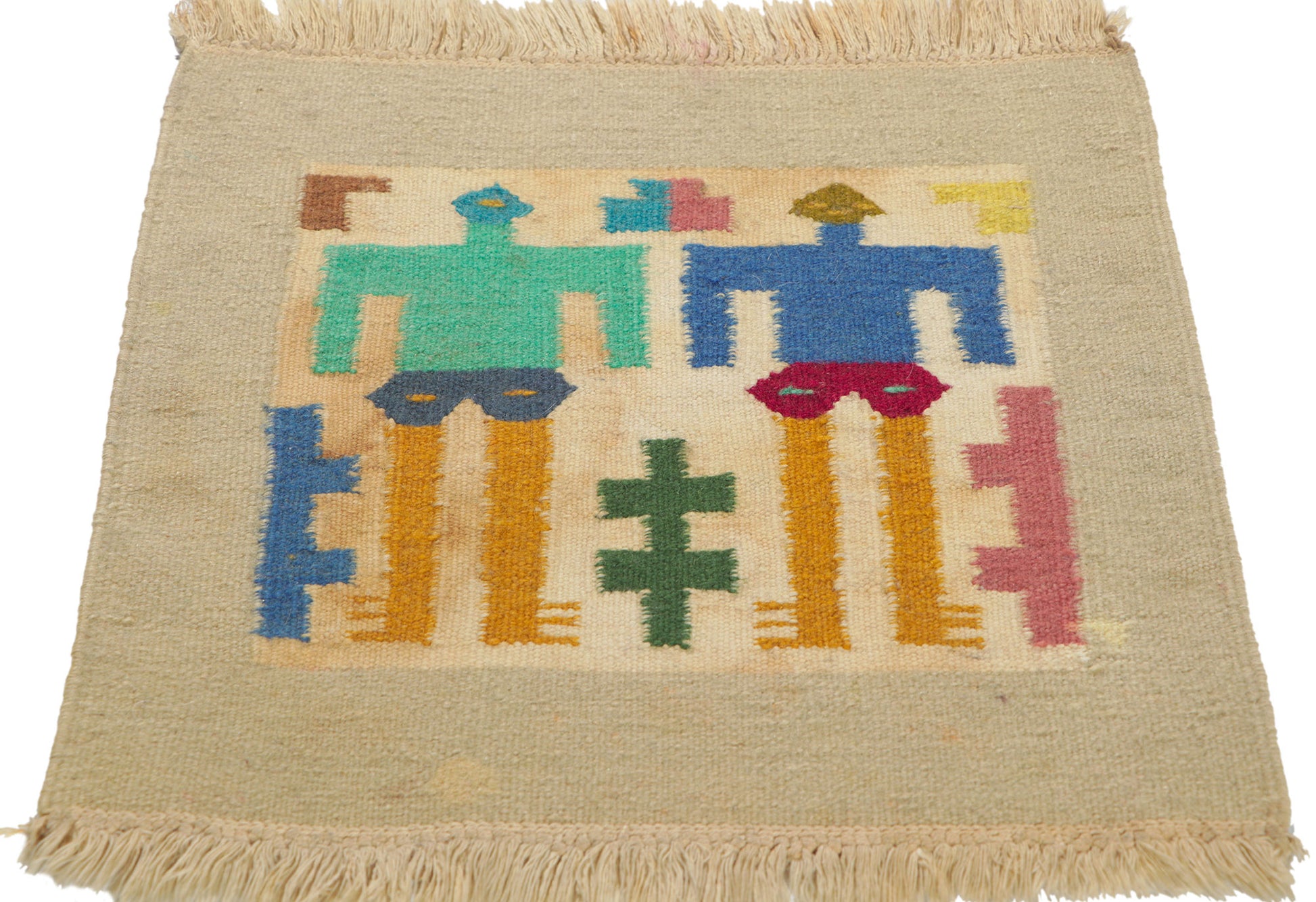 1 x 1 Vintage Peruvian Tapestry 78295