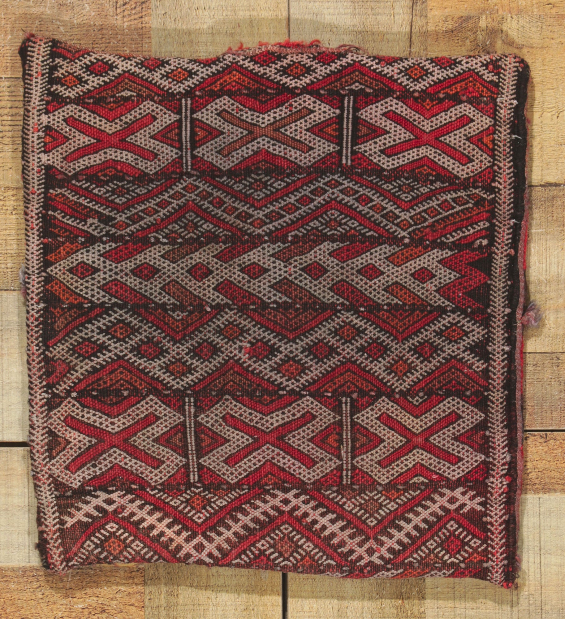 1 x 1 Vintage Moroccan Tribal Textile 78448