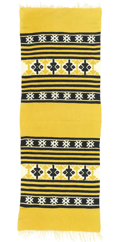 1 x 4 Vintage Yellow Greek Kilim Rug 78796