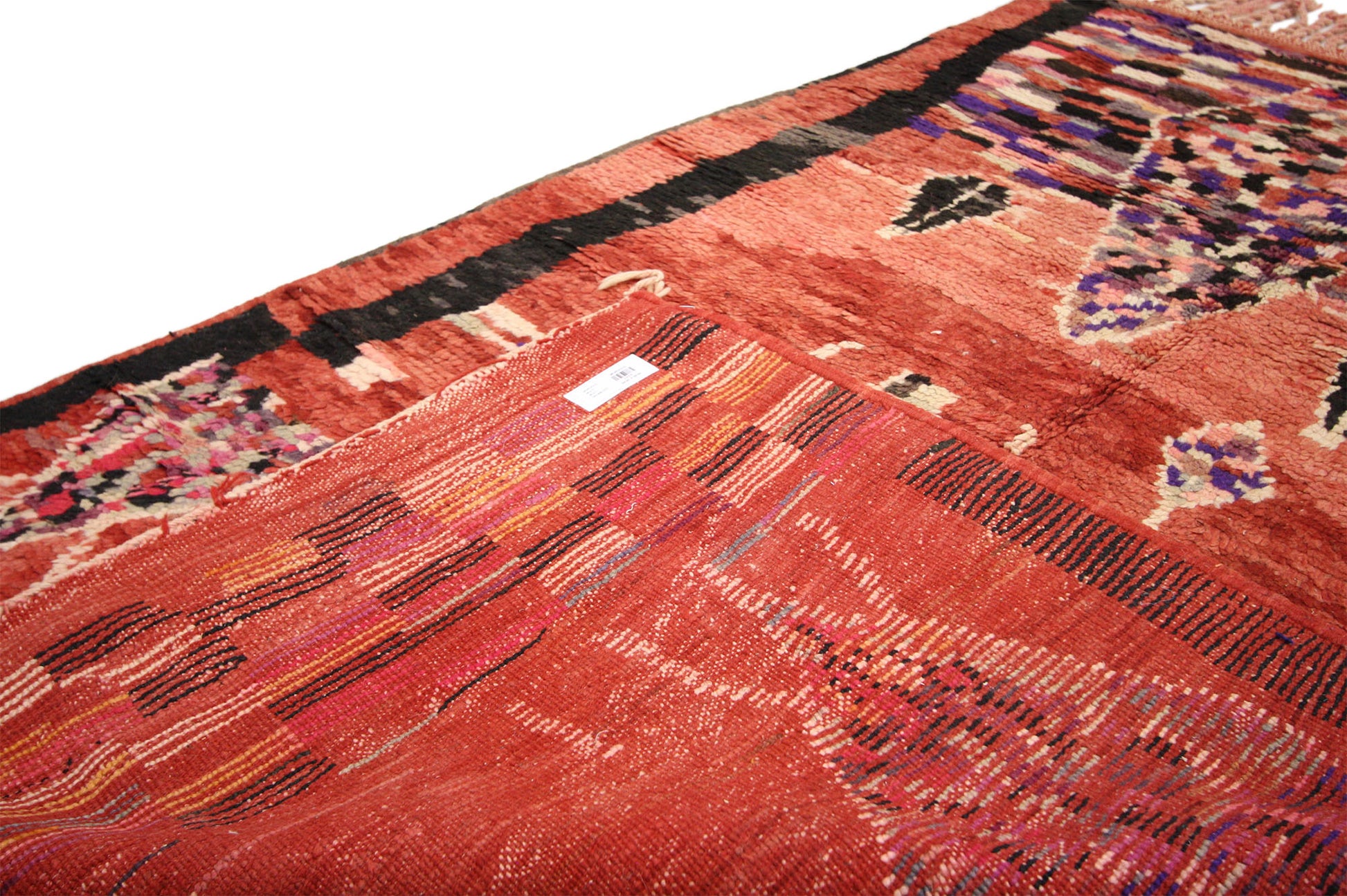 4 x 6 Vintage Red Boujad Moroccan Rug 20008