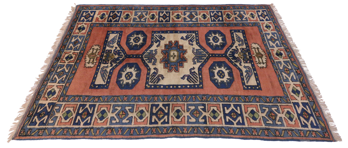 6 x 8 Vintage Oushak Rug 20036