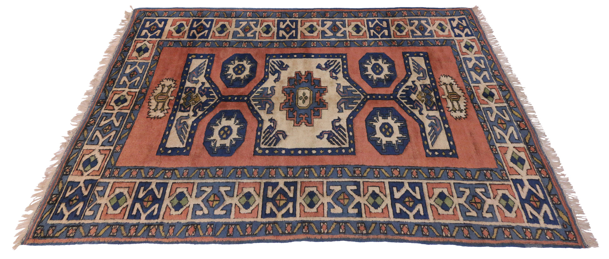 6 x 8 Vintage Oushak Rug 20036