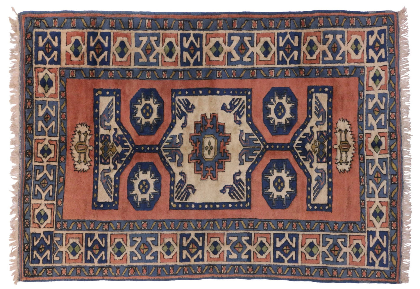6 x 8 Vintage Oushak Rug 20036
