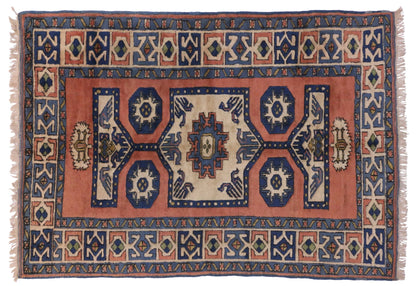 6 x 8 Vintage Oushak Rug 20036