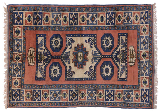 6 x 8 Vintage Oushak Rug 20036