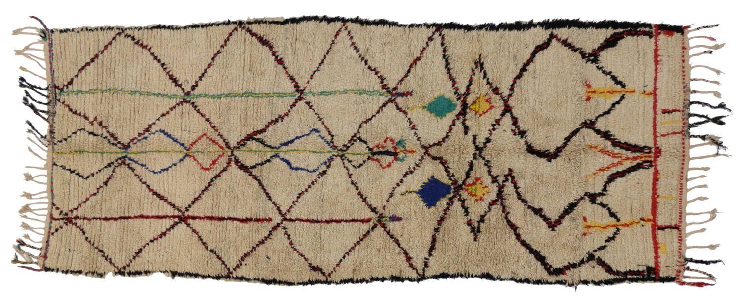 4 x 9 Vintage Moroccan Rug 20073