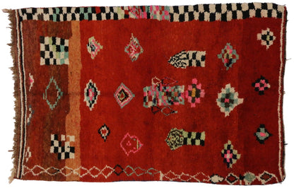5 x 8 Vintage Moroccan Rug 20075