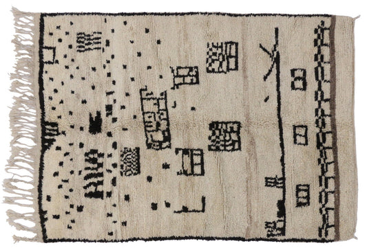 5 x 7 Vintage Moroccan Rug 20084