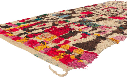 4 x 11 Vintage Talsint Moroccan Rag Rug 20095