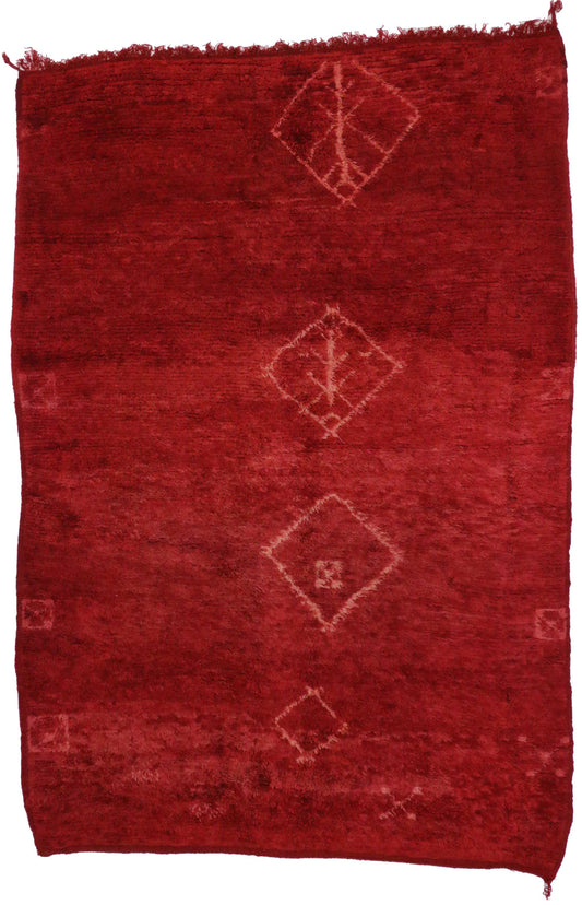 6 x 8 Vintage Berber Red Moroccan Rug 20112