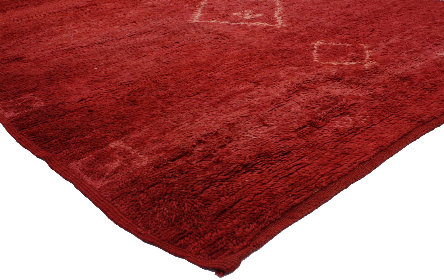6 x 8 Vintage Berber Red Moroccan Rug 20112