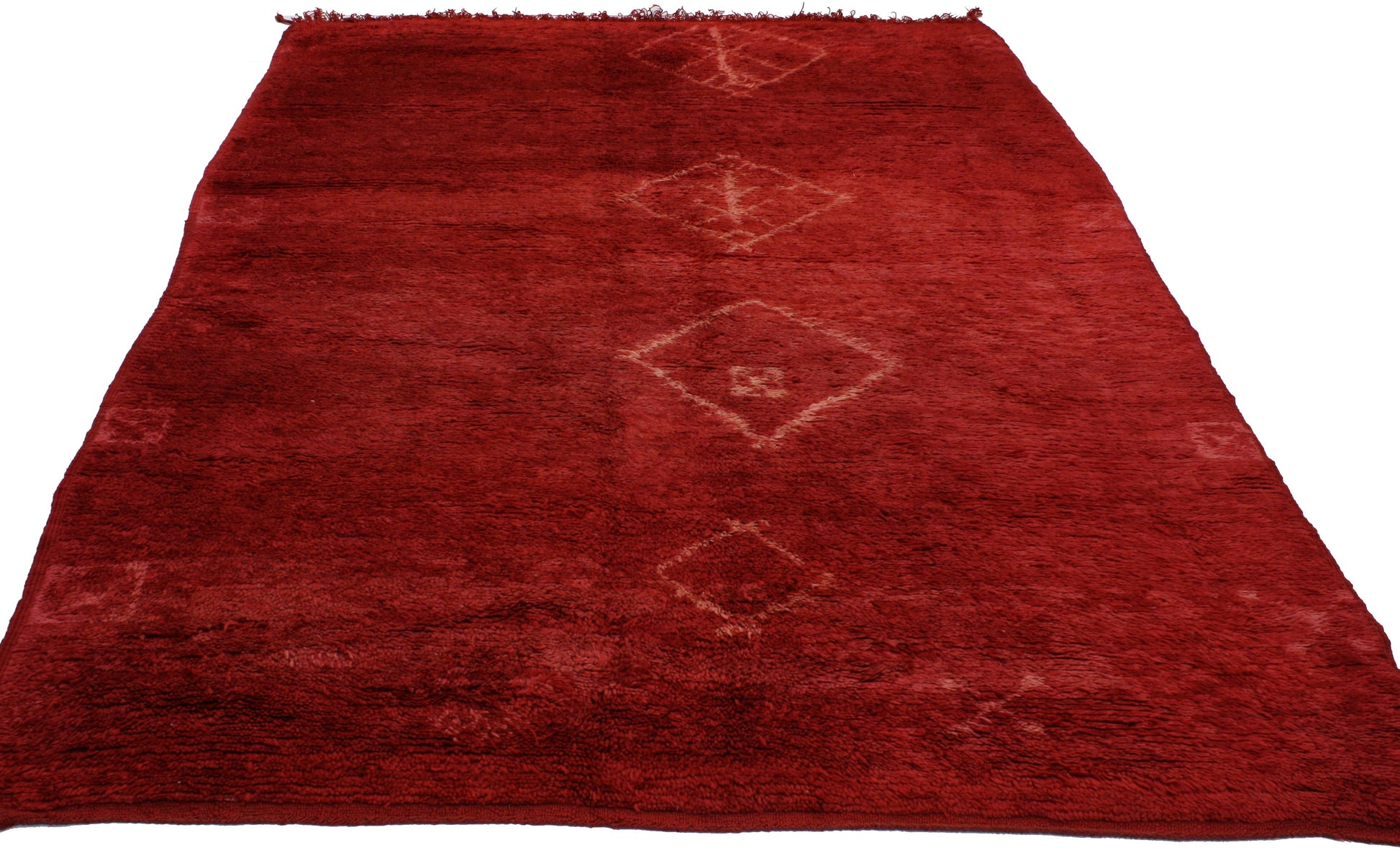 6 x 8 Vintage Berber Red Moroccan Rug 20112