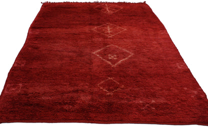 6 x 8 Vintage Berber Red Moroccan Rug 20112