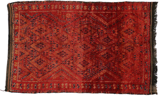 5 x 8 Vintage Berber Moroccan Rug 20113