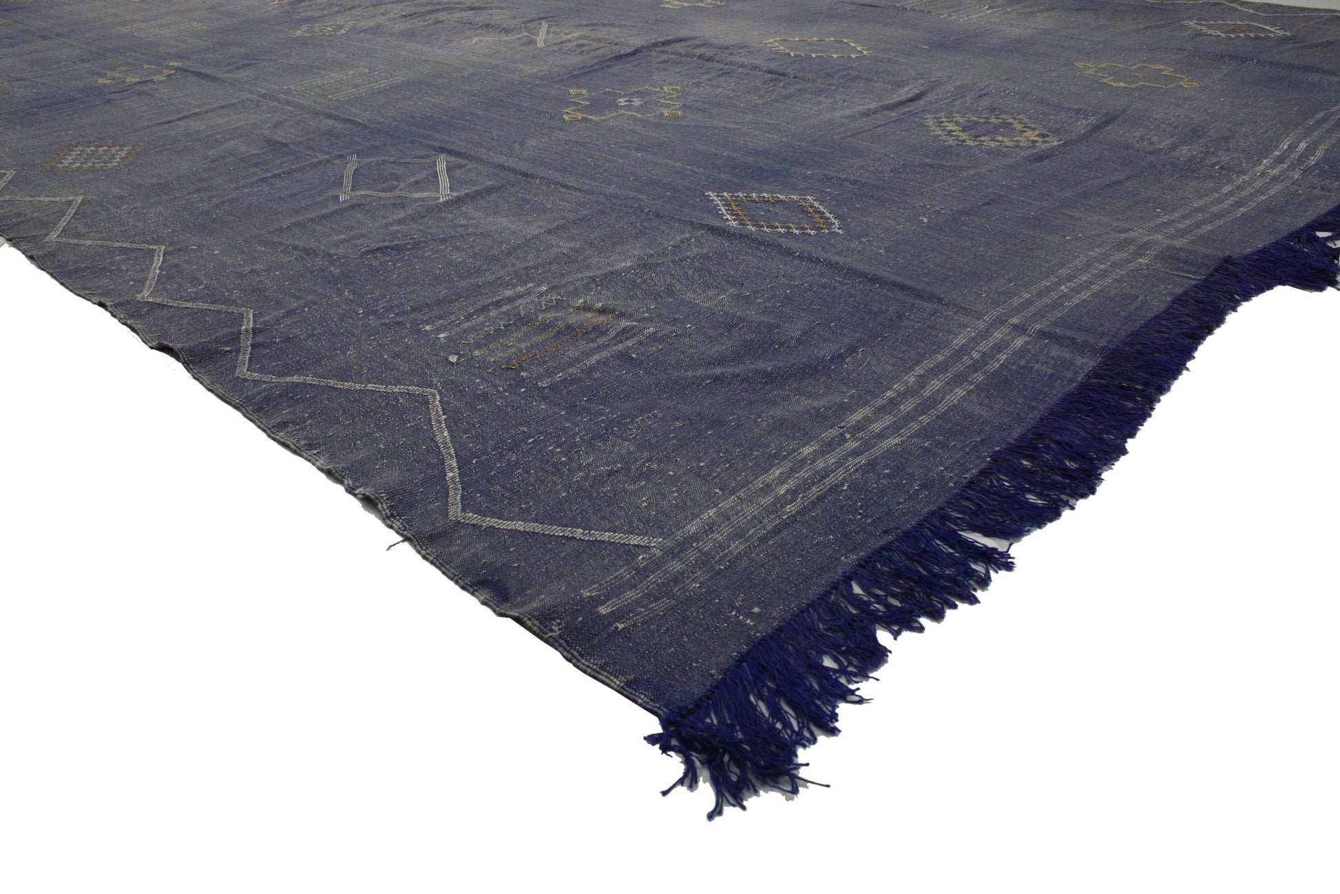 9 x 15 Moroccan Cactus Silk Kilim 20145
