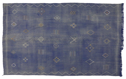 9 x 15 Moroccan Cactus Silk Kilim 20145