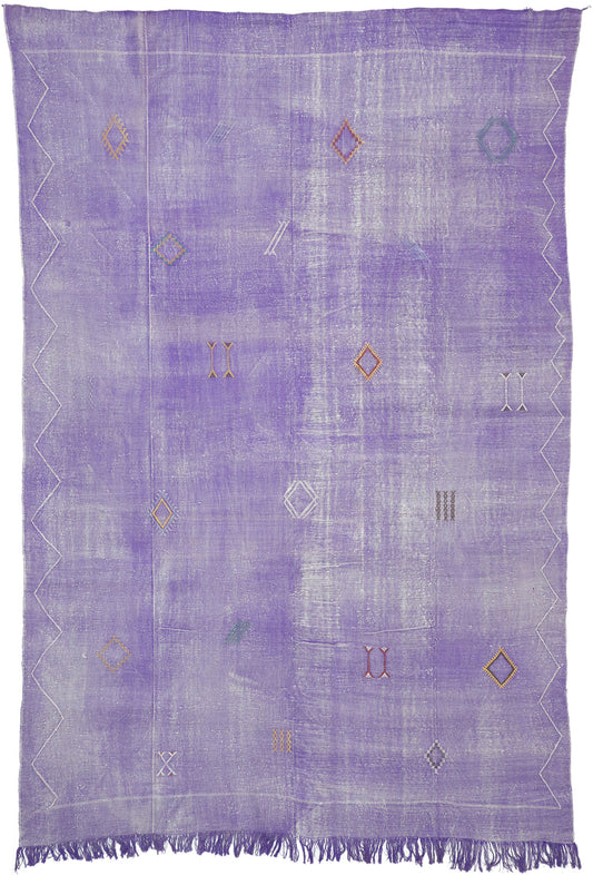 8 x 12 Moroccan Cactus Silk Kilim 20146