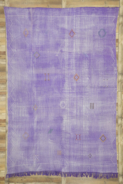 8 x 12 Moroccan Cactus Silk Kilim 20146