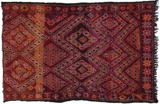 6 x 9 Vintage Moroccan Rug 20160