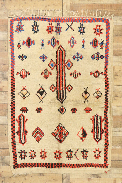 5 x 7 Vintage Moroccan Azilal Rug 20170