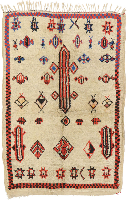 5 x 7 Vintage Moroccan Azilal Rug 20170
