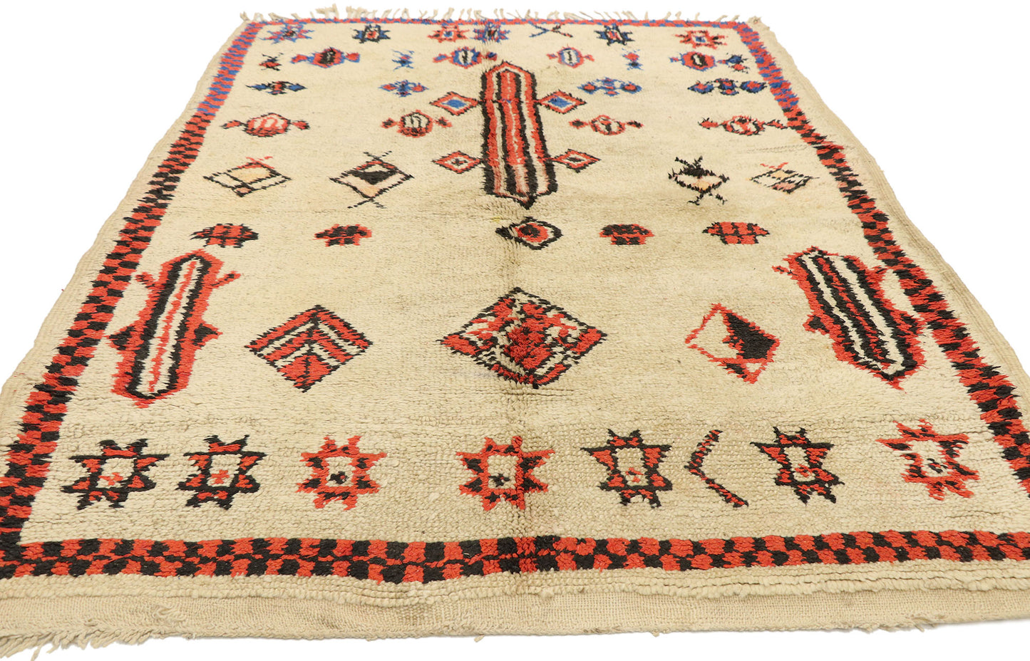 5 x 7 Vintage Moroccan Azilal Rug 20170