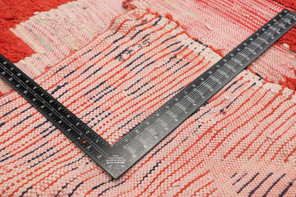 4 x 9 Vintage Red Boujad Moroccan Rug 20219