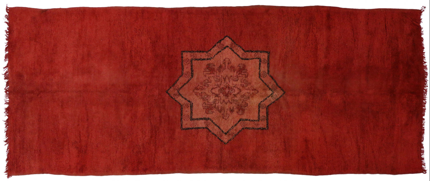 5 x 14 Vintage Berber Red Moroccan Rug 20232