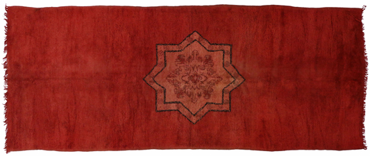 5 x 14 Vintage Berber Red Moroccan Rug 20232