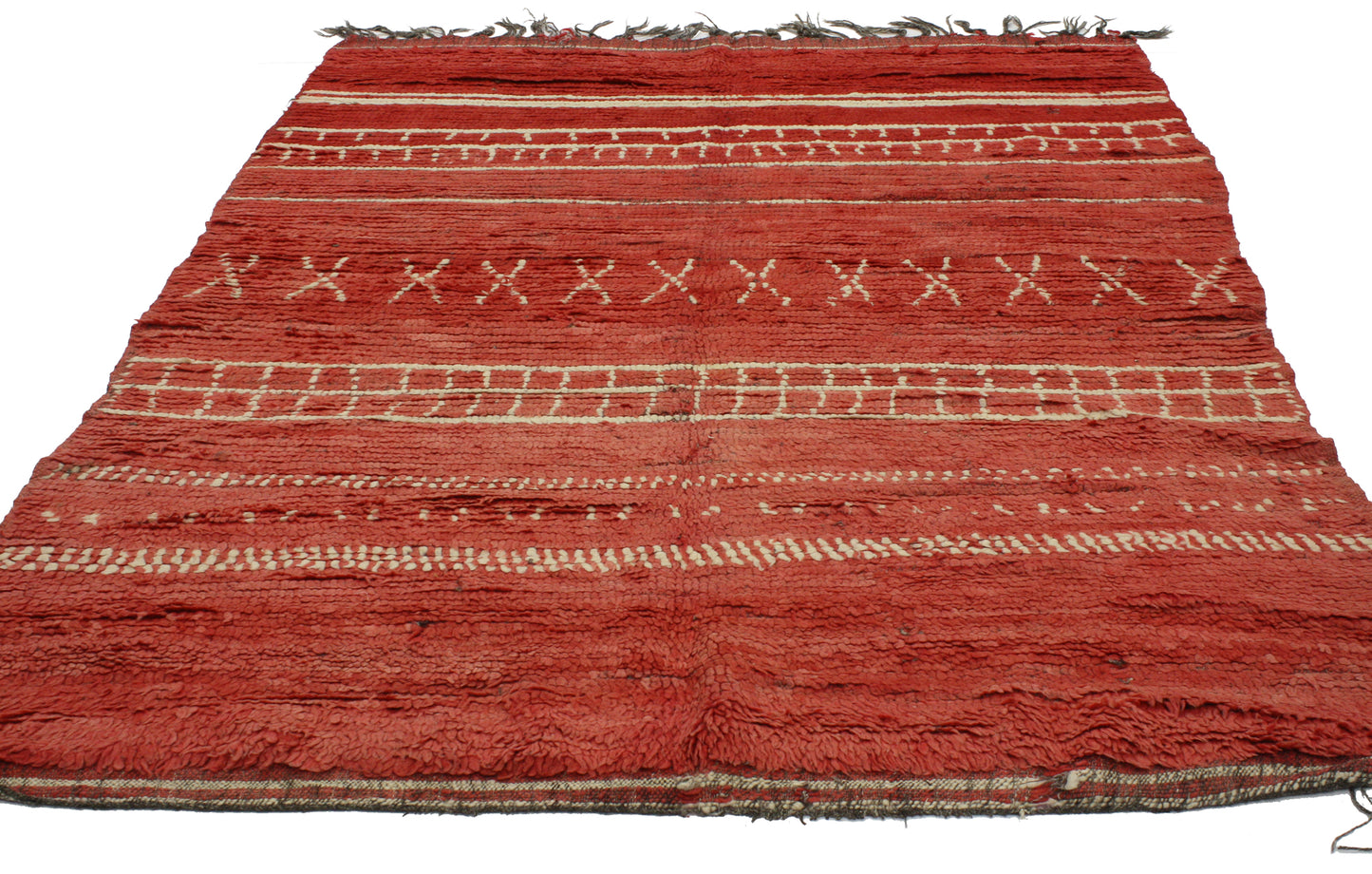 5 x 6 Vintage Berber Red Moroccan Rug 20268